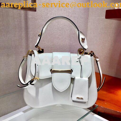 Replica Prada Sidonie Medium Bag 1BN005 White