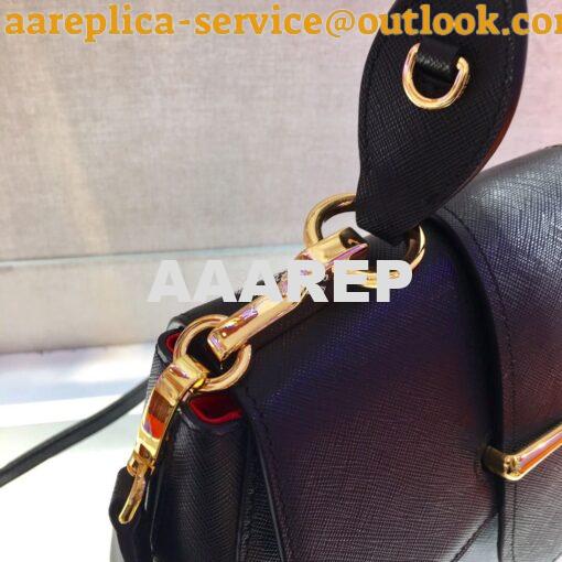 Replica Prada Sidonie Medium Bag 1BN005 Black 5