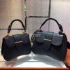 Replica Prada Diagramme Medium Leather Bag 1BD108 Black 9