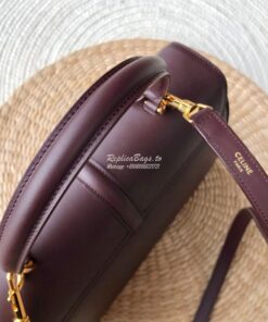 Replica Celine 16 Bag In Satinated Calfskin 187373 2 Sizes Burgundy 2