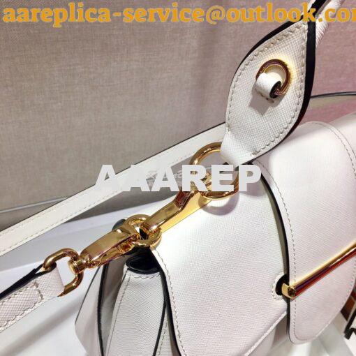 Replica Prada Sidonie Medium Bag 1BN005 White 5