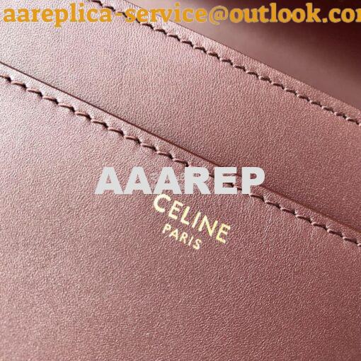 Replica Celine 16 Bag In Satinated Calfskin 187373 2 Sizes Burgundy 6