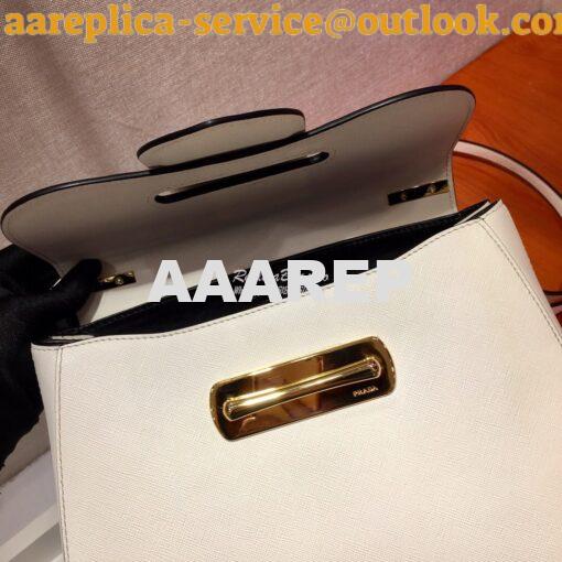 Replica Prada Sidonie Medium Bag 1BN005 White 7