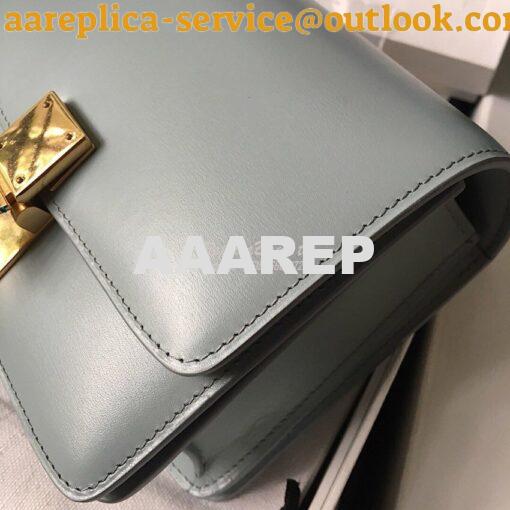 Replica Celine Classic Box Bag in Smooth Calfskin Light Blue 3