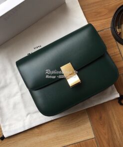 Replica Celine Classic Box Bag in Smooth Calfskin Amazone