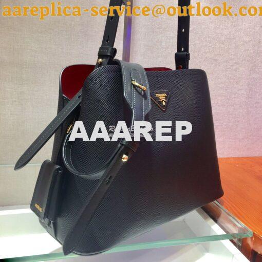 Replica Prada Matinée Small Handbag 1BA251 Black 3