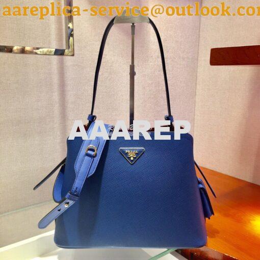 Replica Prada Matinée Small Handbag 1BA251 Blue