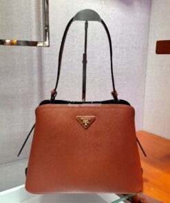 Replica Prada Matinée Small Handbag 1BA251 Caramel