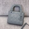 Replica Dior 30 Montaigne 2-in-1 Pouch in Metallic Silver Microcannage 14