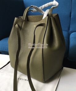 Replica Celine Small Cabas Phantom In Soft Grained Calfskin 189023 Arm 2