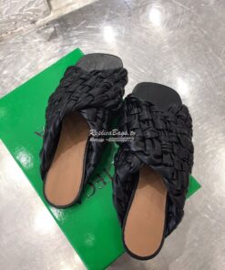 Replica Bottega Veneta BV Board Sandals 631935 Black 2