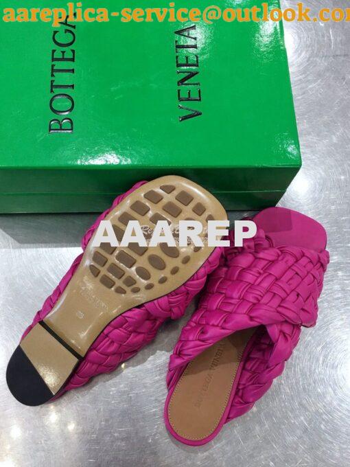 Replica Bottega Veneta BV Board Sandals 631935 Fuschia 8