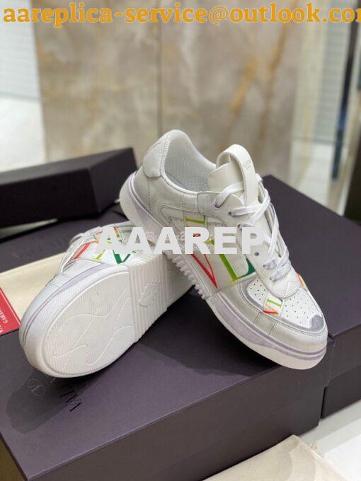 Replica Valentino Low-Top Calfskin VL7N Sneaker With Bands Vintage “Wo 7