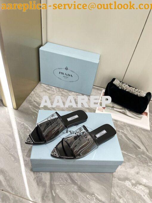 Replica Prada Logo-Print Plexiglas Slides 1XX636 8