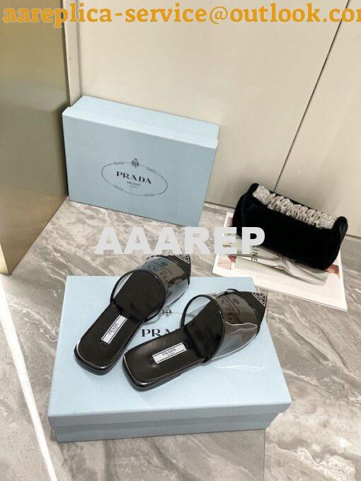 Replica Prada Logo-Print Plexiglas Slides 1XX636 10