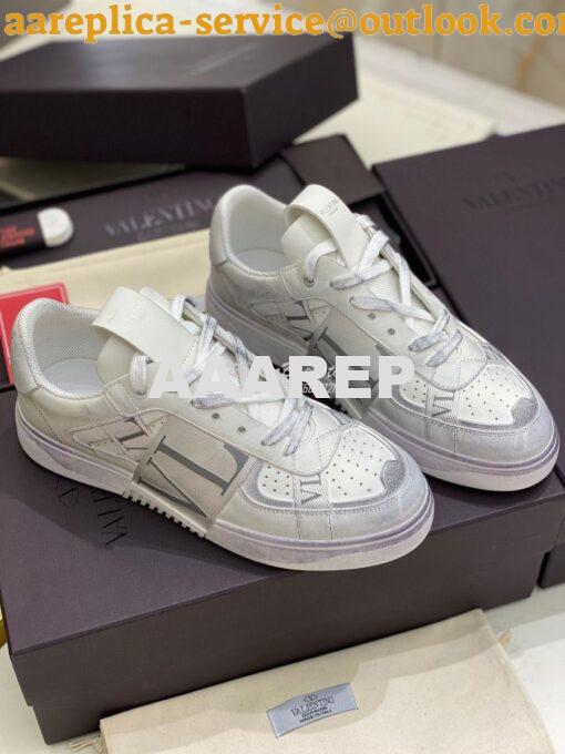 Replica Valentino Low-Top Calfskin VL7N Sneaker With Bands Vintage “Wo