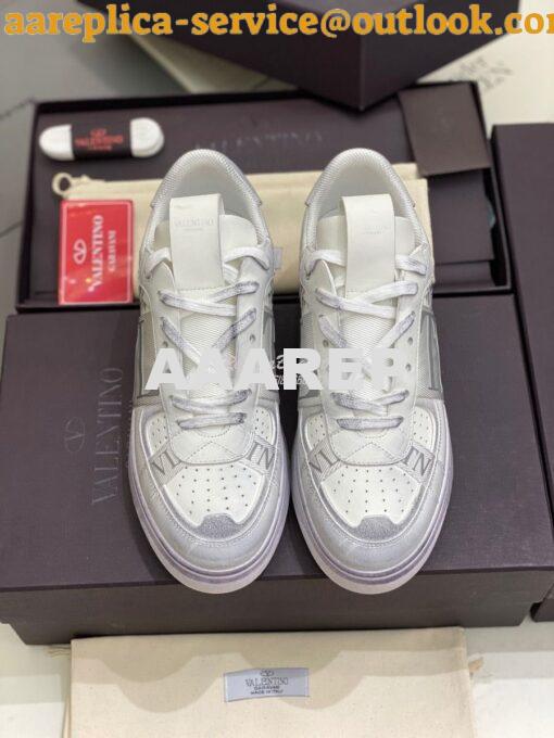 Replica Valentino Low-Top Calfskin VL7N Sneaker With Bands Vintage “Wo 2