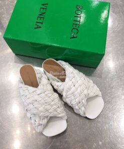 Replica Bottega Veneta BV Board Sandals 631935 White 2