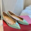 Replica Valentino Garavani Patent Rockstud Ballet Flat Pink 9