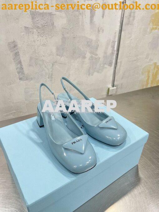 Replica Prada Brushed Leather Slingback Pumps 1I767 27