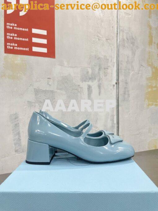 Replica Prada Brushed Leather Pumps 1I768M 17