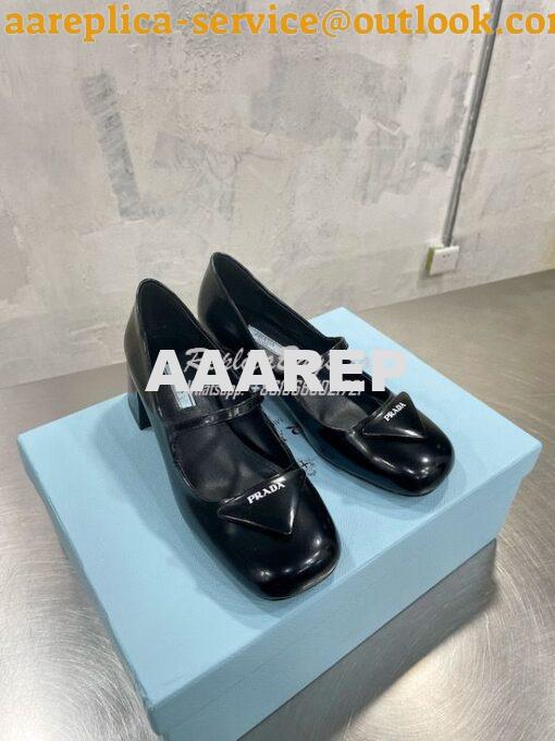 Replica Prada Brushed Leather Pumps 1I768M 20