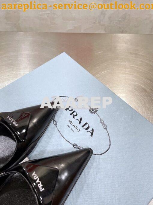 Replica Prada Brushed Leather Slingback Ballerinas 1F819M 13