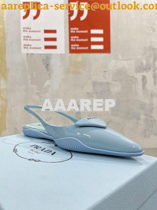 Replica Prada Brushed Leather Slingback Ballerinas 1F819M 16