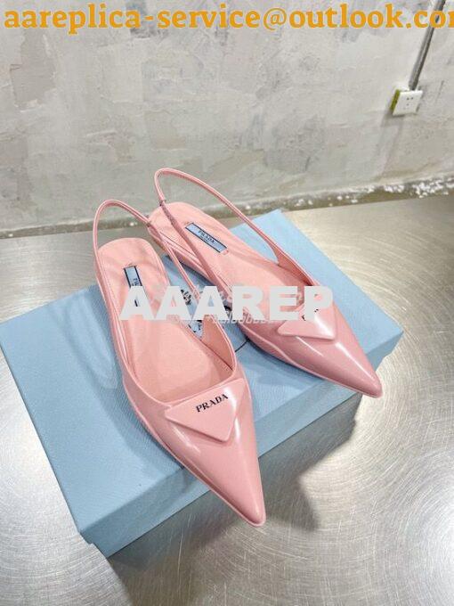 Replica Prada Brushed Leather Slingback Ballerinas 1F819M 19