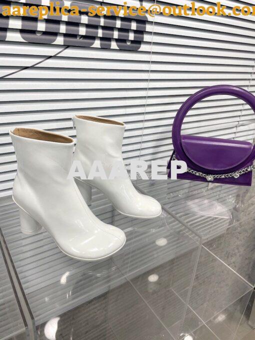 Replica Bottega Veneta BV Atomic Ankle Boot in Lambskin 753881 White 3