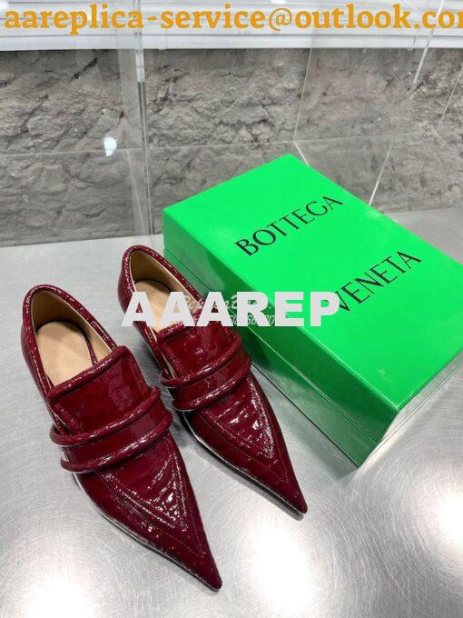 Replica Bottega Veneta BV Spada Pump Croc-Embossed Glossy Leather 7538 14