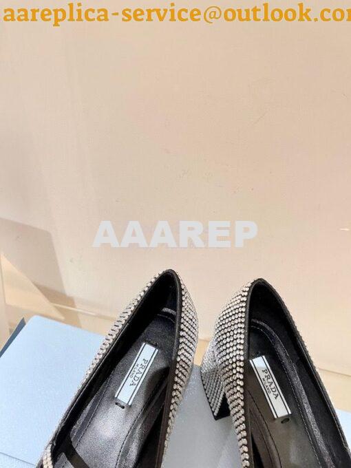 Replica Prada Satin Pumps With Crystals 1I755M 8