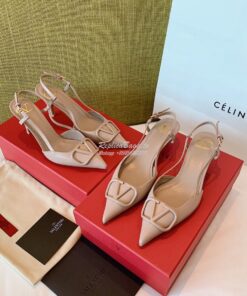 Replica Valentino VLogo Calfskin Slingback Pump 40mm 80mm SW2S0Q70 Pou