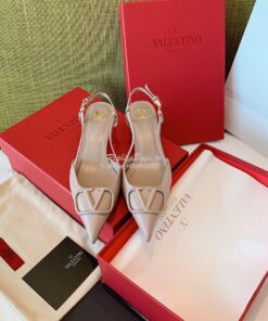 Replica Valentino VLogo Calfskin Slingback Pump 40mm 80mm SW2S0Q70 Pou 2