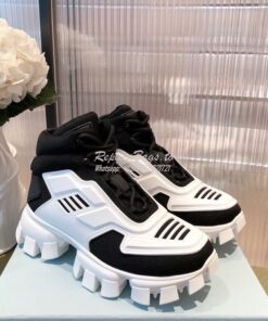 Replica Prada Cloudbust Thunder Sneakers Men/ Female 2TG180 White blac