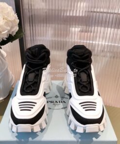 Replica Prada Cloudbust Thunder Sneakers Men/ Female 2TG180 White blac 2