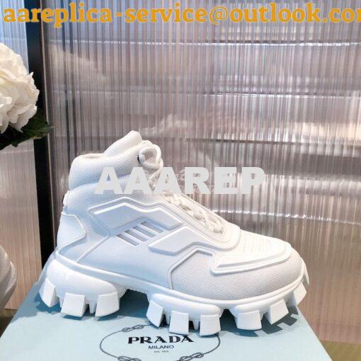 Replica Prada Cloudbust Thunder Sneakers Men/ Female 2TG180 White 4