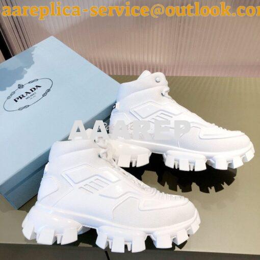 Replica Prada Cloudbust Thunder Sneakers Men/ Female 2TG180 White 5