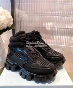 Replica Prada Cloudbust Thunder Sneakers Men/ Female 2TG180 Black