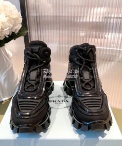 Replica Prada Cloudbust Thunder Sneakers Men/ Female 2TG180 Black 2