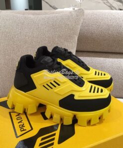 Replica Prada Cloudbust Thunder Sneakers Men Female 1E819L Yellow 2