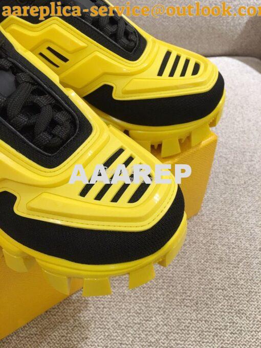 Replica Prada Cloudbust Thunder Sneakers Men Female 1E819L Yellow 5