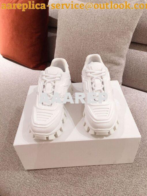 Replica Prada Cloudbust Thunder Sneakers Men Female 1E819L White 2