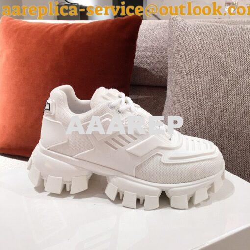 Replica Prada Cloudbust Thunder Sneakers Men Female 1E819L White 5