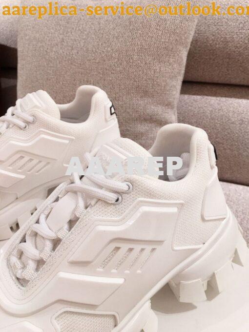 Replica Prada Cloudbust Thunder Sneakers Men Female 1E819L White 7