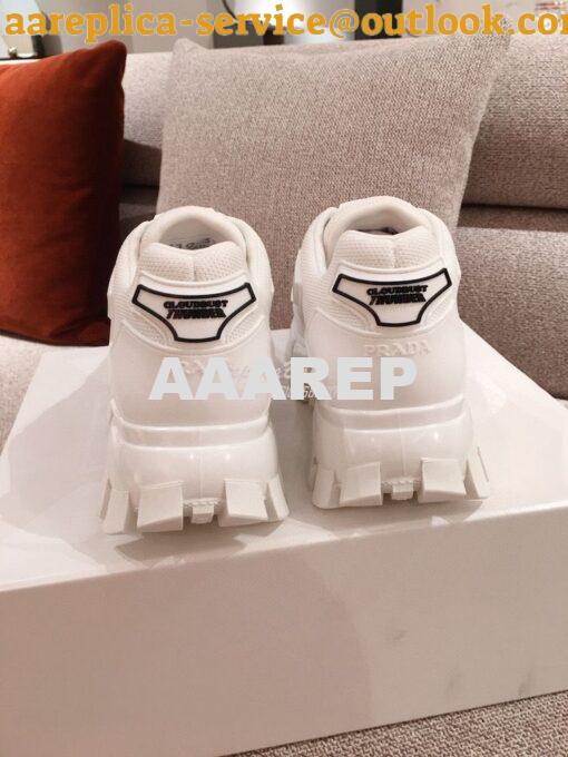 Replica Prada Cloudbust Thunder Sneakers Men Female 1E819L White 8