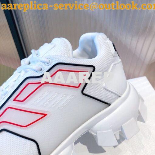 Replica Prada Cloudbust Thunder Sneakers Men Female 2EG293 White 7