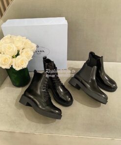 Replica Prada Brushed Calf Leather Booties 1T251M