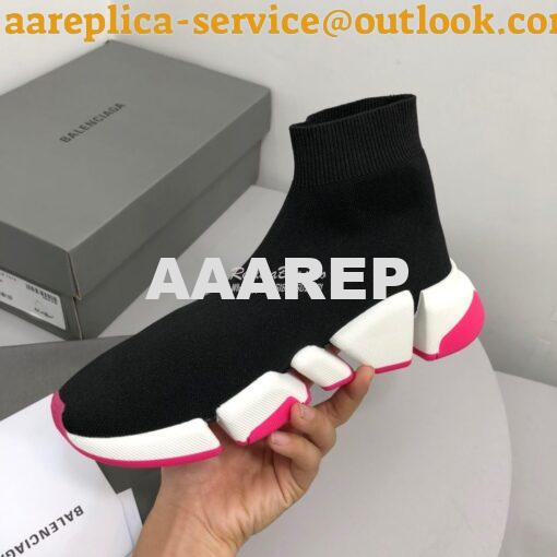 Replica Balenciaga Speed 2.0 Sneaker 617196 Black MC 8