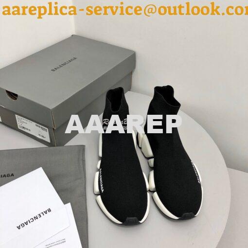 Replica Balenciaga Speed 2.0 Sneaker 617196 Black White 2